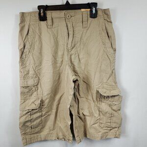 Urban Pipeline Mens Tan Khaki Cargo Shorts NWT Sz 30 Longer length